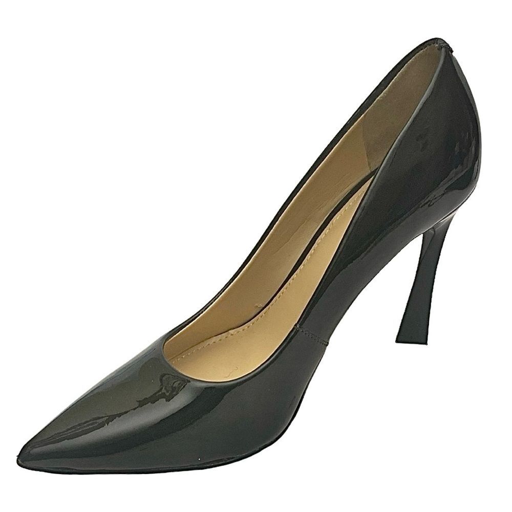 Marc Fisher LTD SASSIE Women’s 5.5M Black Leather Pointed Toe Stiletto Pumps - Picture 3 of 13